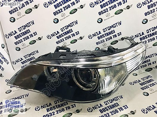 BMW 5 SERİSİ E60 KASA MAKYAJSIZ XENON SOL FAR ORJ 63127160193