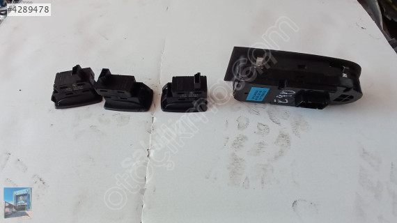 turkuaz bmw e90 cam düğmeleri ön arka şöför tarafı set orjinal