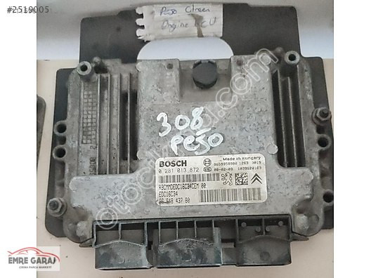 0281013872 ----- Peugeot 308 Motor Beyni