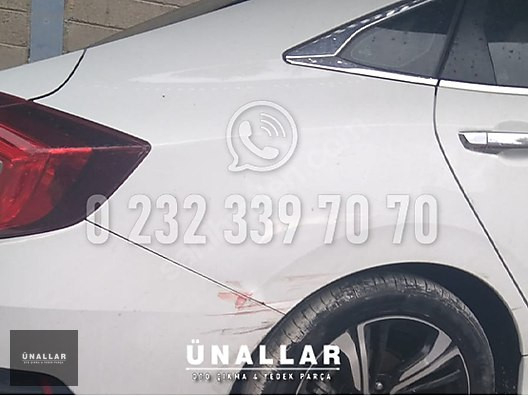 HONDA CİVİC SAĞ ARKA ÇAMURLUK ve TÜM AKSAM| ÜNALLAR OTO ÇIKMA |