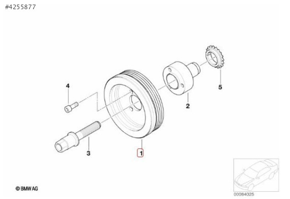 BMW N42 N45 N46 ÇIKMA KRANK KASNAĞI 7548003