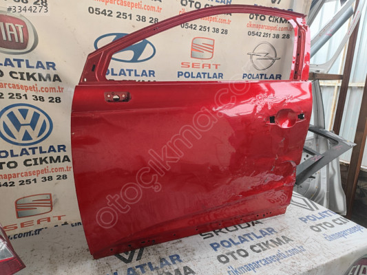 Renault Clio 5 ön sol kapı Orjinal az hasarlı kırmızı