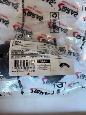 İbraş 31536 Turbo Hortumu Volvo V40 V50 V70 S40 S60 C30 XC70