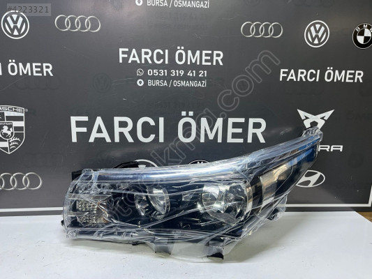 TOYOTA COROLLA 2013-16 SOL ÖN FAR SIFIR LEDLİ NİKELAJ ÇITALI