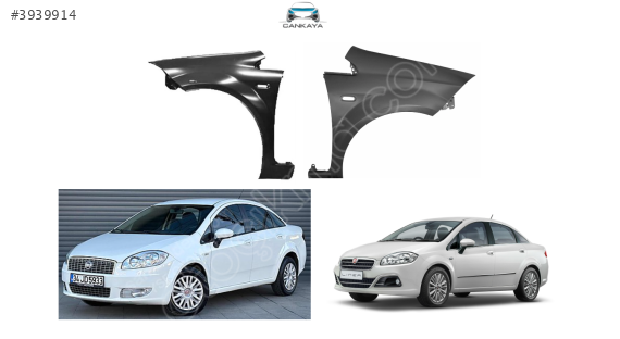 FİAT LİNEA SAĞ/SOL ÖN ÇAMURLUK (ADET FİYAT) SIFIR