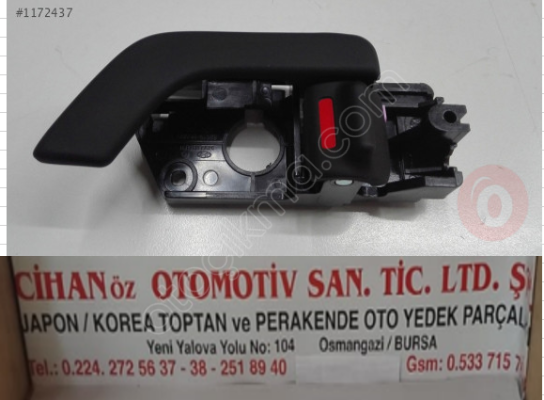 Hyundai Elentra Coupe Sol İç Kapı Kolu 2002 2006