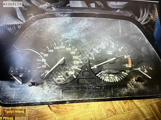 BMW 7 serisi kilometre gösterge paneli 1992