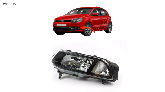 6C0941661C VW POLO 2015-2017 SOL SİS FARI TEK DUY