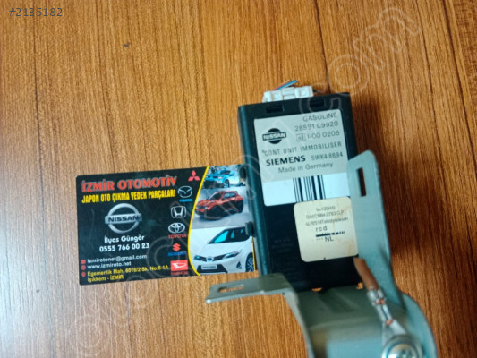 Nissan Primera Kontrol Modülü İmmobilizer - 28591C9920 ÇIKMA