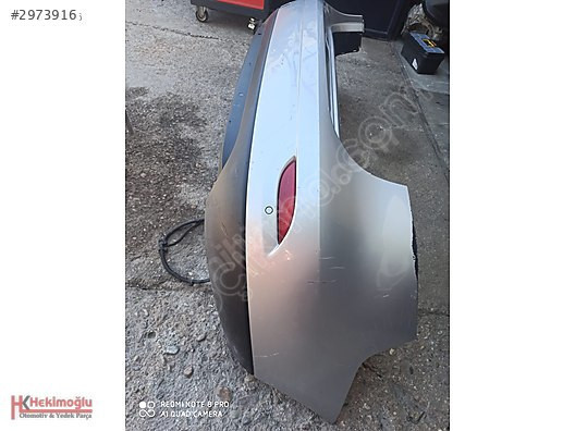 RENAULT FLUENCE ARKA TAMPON GÜMÜŞ GRİ SENSÖRLÜ AZ HASARLI