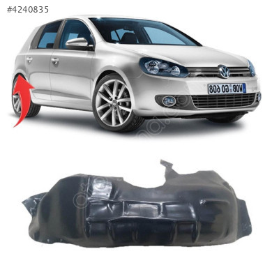 Golf 6 Sağ Arka Çamurluk Davlumbazı 2009-2013 5K0810972C