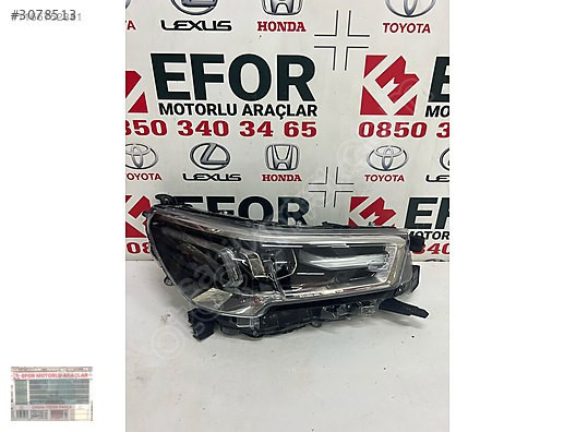 TOYOTA HİLUX SAĞ FAR ÇIKMA ORJİNAL YEDEK PARÇA 20-