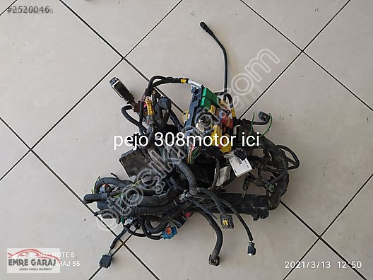 308 otomatik motor içi komple tesisat