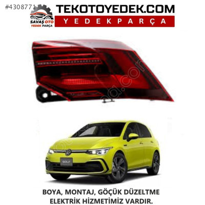 GOLF 8 ARKA DIŞ LED HIGHLINE STOP SAĞ SOL 2021 2022 2023 KAMPANYA