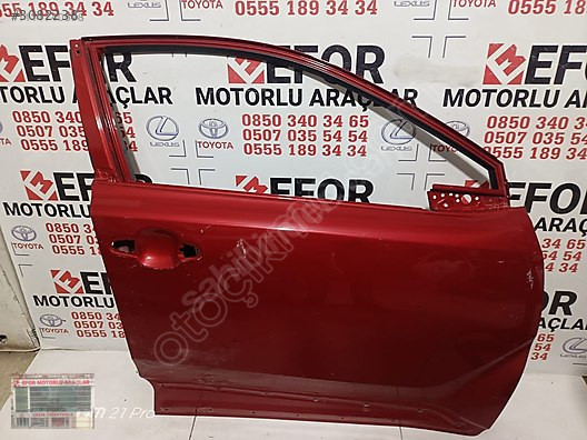 TOYOTA C-HR SAĞ ÖN KAPI ÇIKMA ORJİNAL PARÇA 2016-2022