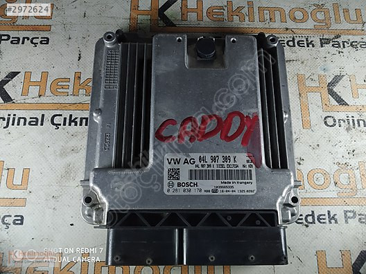 VW VOLKSWAGEN CADDY 2.0 TDI MOTOR BEYNİ 04L 907 309 K, 04L907309