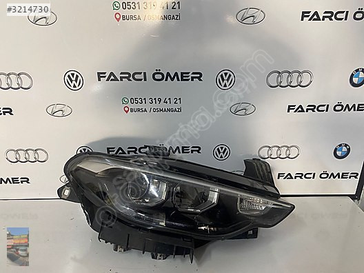 FİAT EGEA ÖN SAĞ FAR ORJİNAL LEDLİ MERCEKLİ