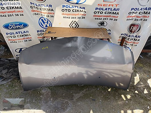 Renault Clio 3 motor kaputu orijinal göçük hasarlı