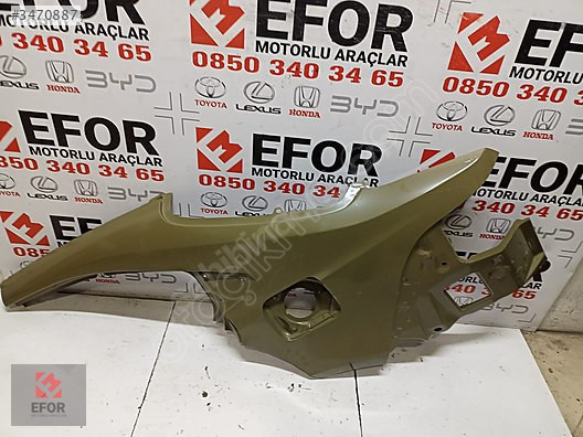 TOYOTA COROLLA SOL ARKA ÇAMURLUK ORJİNAL ÇIKMA YEDEK PARÇA 19-24