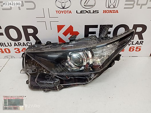 TOYOTA AURİS SOL FAR ÇIKMA ORİJİNAL PARÇA 2016-2018