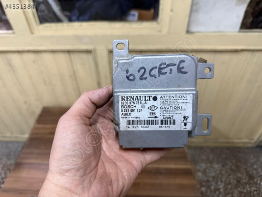 RENAULT CLİO 2 AIRBAG BEYNİ ORJİNAL ÇIKMA TEMİZ ÜRÜN 8200375761