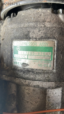 447200-9764 MERCEDES W168 KILIMA KOMPRESÖRÜ A 160