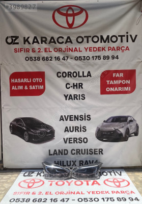 2020-2025 TOYOTA YARİS CROSS ÇIKMA ORJİNAL TAKIM ÖN FAR