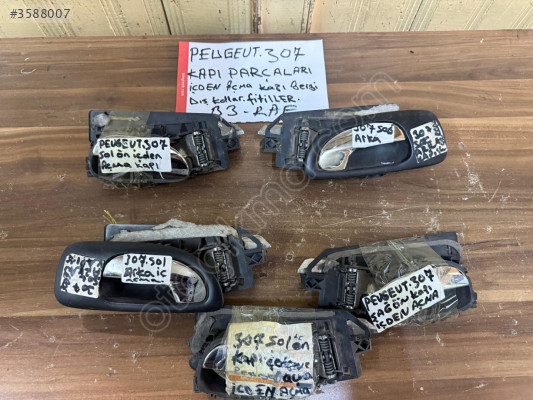 PEUGEOT 307 SAĞ ARKA KAPI İÇ AÇMA KOLU , 307 SOL ARKA KAPI KOLU