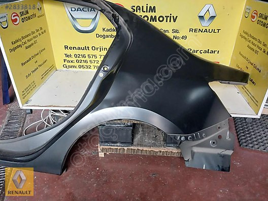 Renault Symbol Sol Arka Çamurluk ve Ek Parçaları