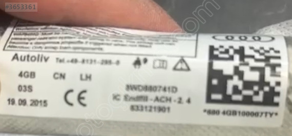 Audi a5 tavan perde airbag