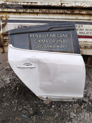 RENAULT MEGANE 3 ÇIKMA ORJİNAL DOLU SAĞ ARKA KAPI
