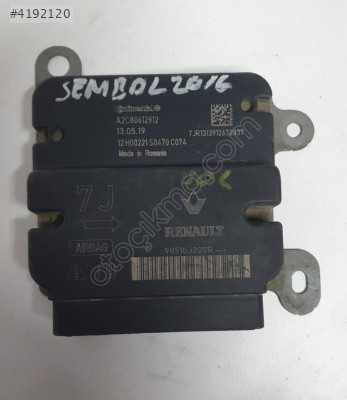 renault symbol 2016 çıkma orjinal airbag beyni (son fiyat)