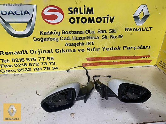 RENAULT MEGANE 4 SAĞ SOL DİŞ AYNA CIKMA ORJINAL VE DİĞER PARCA