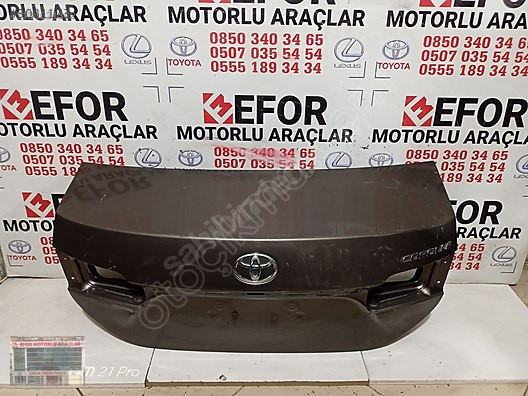 TOYOTA COROLLA BAGAJ KAPAĞI ÇIKMA ORİJİNAL PARÇA 2013-2018