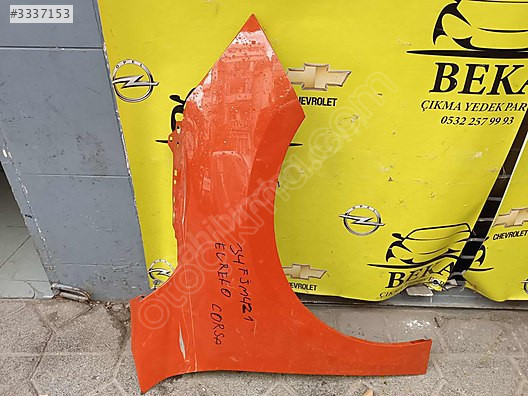 OPEL CORSA F SAĞ ÖN ÇAMURLUK TURUNCU ÇIKMA ORJİNAL YEDEK PARÇA