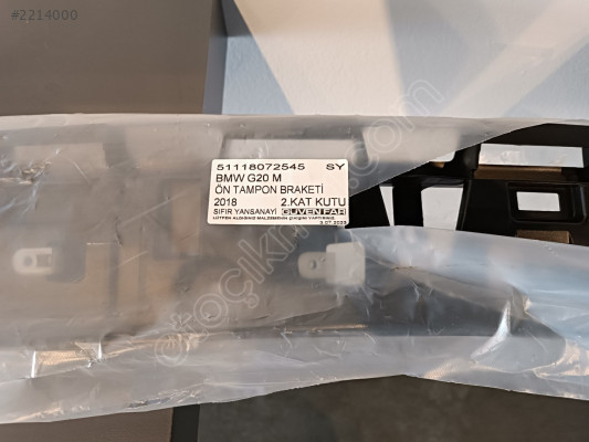 BMW G20 M ÖN TAMPON BRAKETİ 2018 51118072545 SY