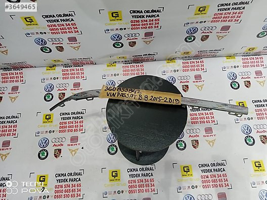 VOLKSWAGEN PASSAT B8 2015-2019 ARKA TAMPON NİKELAJ ÇITASI OEM