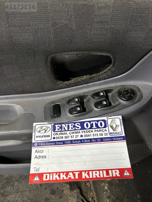 HYUNDAI ACCENT ADMİRA 4 LÜ CAM DÜĞMESİ ÇIKMA ORJİNAL