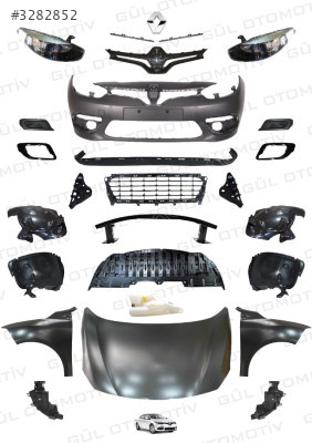 RENAULT FLUENCE KOMPLE ÖN SET TAMPON+KAPUT+ÇAMURLUK+FAR...