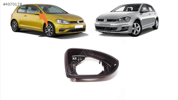 5G0857602 VW GOLF7 7.5 SAĞ AYNA ÇERÇEVESİ