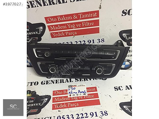 BMW 3 SERİSİ F30 KLİMA KONTROL PANELİ
