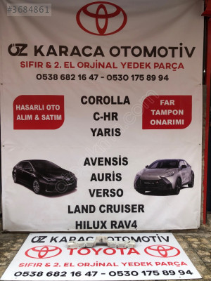 2020-2025 TOYOTA COROLLA CROSS ÇIKMA ORJINAL ÖN PANEL ÜST SACI