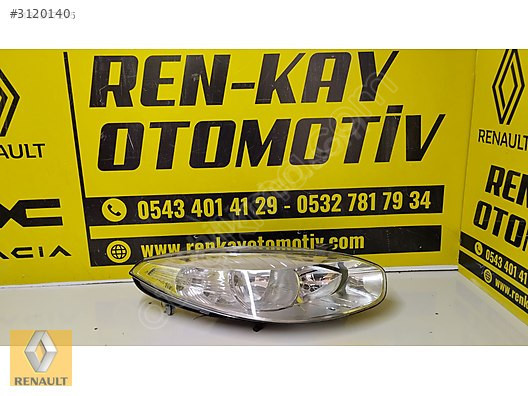 RENAULT FLUENCE MERCEKSİZ SAĞ FAR SIFIR RENKAY OTO