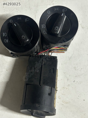 1C0941531A PASSAT GOLF4 BORA ÇİFT SİSLİ FAR ANAHTARI