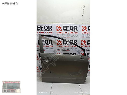 TOYOTA VERSO SAĞ ÖN KAPI ÇIKMA ORJİNAL YEDEK PARÇA 00-07