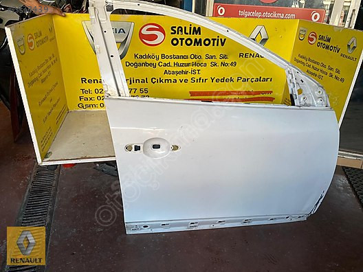 RENAULT FLUENCE ÇIKMA ORJINAL SAĞ ÖN KAPI VE DİĞER PARÇALARI