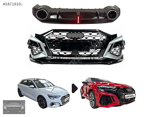 AUDİ RS3 BODY KIT ÖN TAMPON+ ARKA DİFÜZÖR A3 2021-