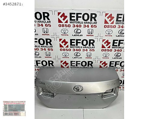 TOYOTA COROLLA BAGAJ KAPAĞI ÇIKMA ORJİNAL PARÇA 13-18 MODEL