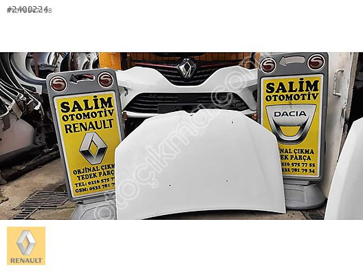 RENAULT CLİO SYMBOL MOTOR KAPUTU BEYAZ ÇIKMA ORJİNAL SAL
