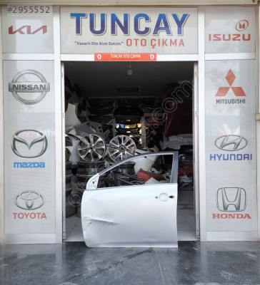 TOYOTA COROLLA SOL ÖN KAPI 2007-2012 ÇIKMA PARÇA ORJİNAL